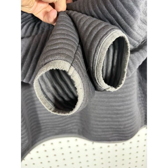 LL Bean Sweater Men Gray Airlight Pullover Snap Front size XL - Picture 4 of 6